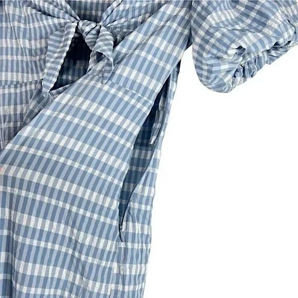 Urban Outfitters Picnic in the Park crinkle tie-front midi dress - Picture 4 of 6